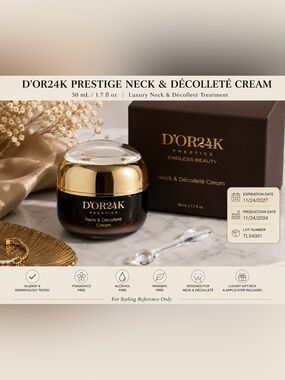 D’OR24K Prestige Neck & Décolleté Cream 50mL Gold Infused (NEW)